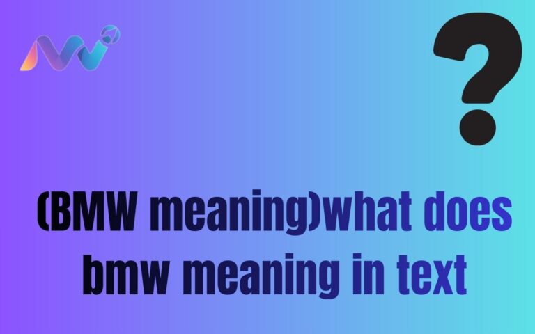 (BMW meaning)what does bmw meaning in text