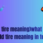 (Bald tire meaning)what does bald tire meaning in text